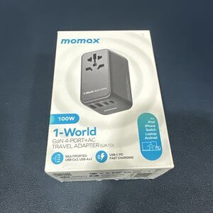 MOMAX Universal Travel Adapter 100W Fast GaN International Power Adapter. NEW